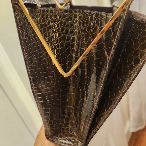 Crocodile alligator handbag - Picture 13 of 14